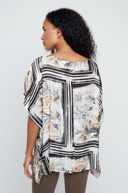 Renuar Tropical Floral Blouse, Style R5258
