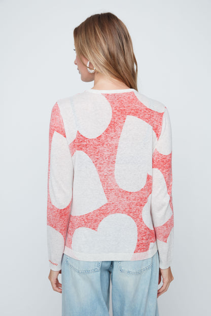 Renuar Love Heart Cotton Sweater, Style R6976