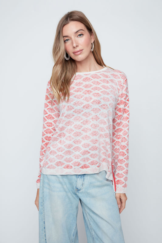 Renuar Knit "Lips" Sweater, Style #R6977