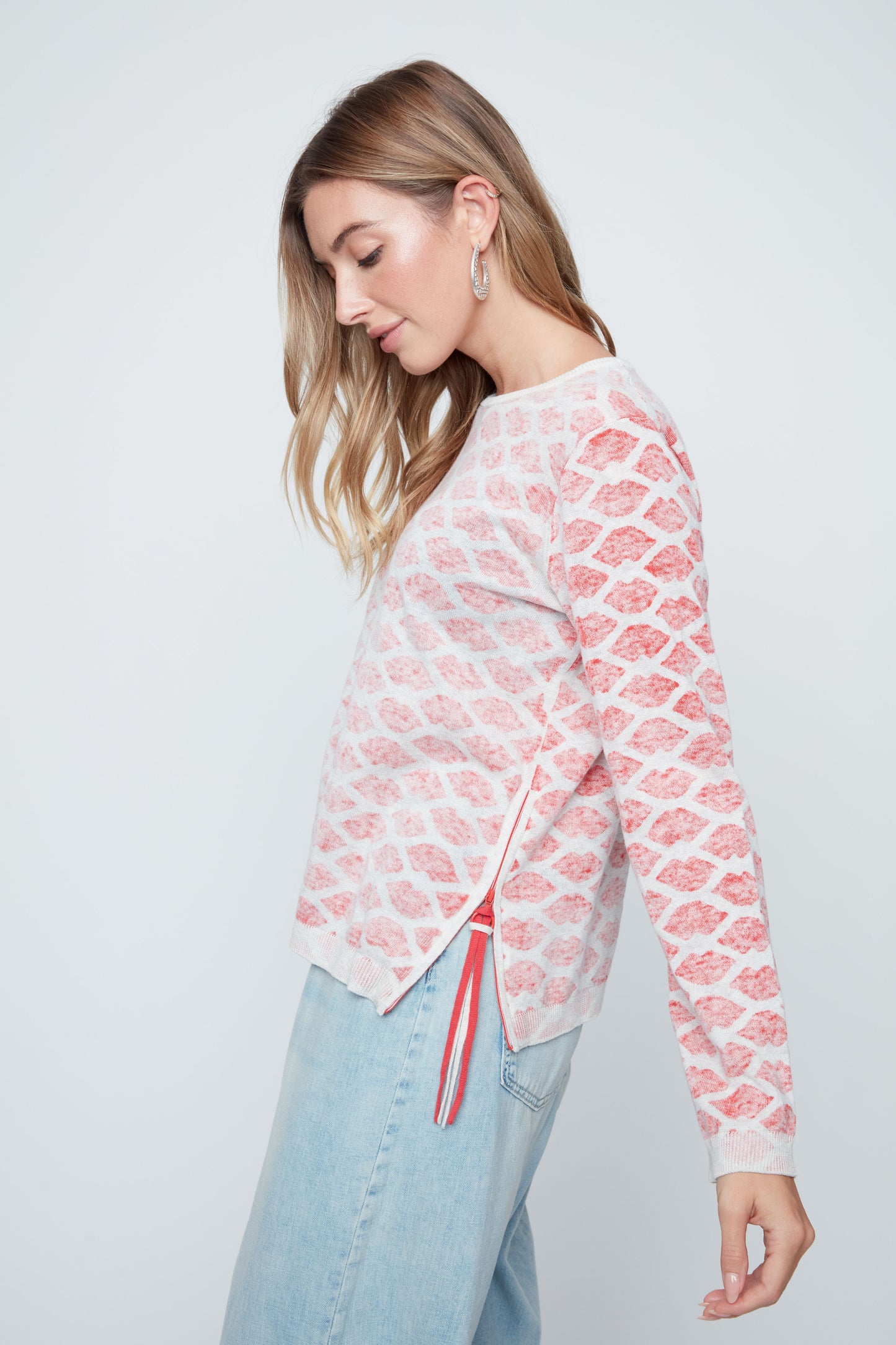 Renuar Knit "Lips" Sweater, Style #R6977