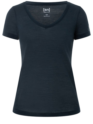 SUPER.NATURAL Women's Sierra 140 V Neck Tee, Style #SNW021470 Super Natural