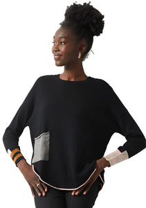 Zaket & Plover Birdseye Trim Sweater, Style #ZP6332U