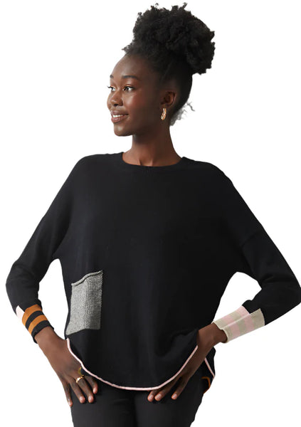 Zaket & Plover Birdseye Trim Sweater, Style #ZP6332U