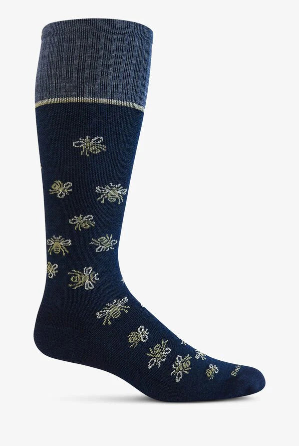 Sockwell Women's Busy Bee OTC | Moderate Graduated Compression Socks, Style #SW167W