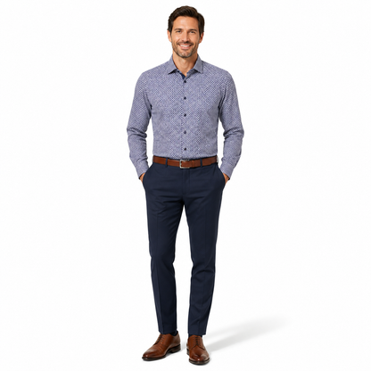 Soul of London Sport Shirt - Burgundy