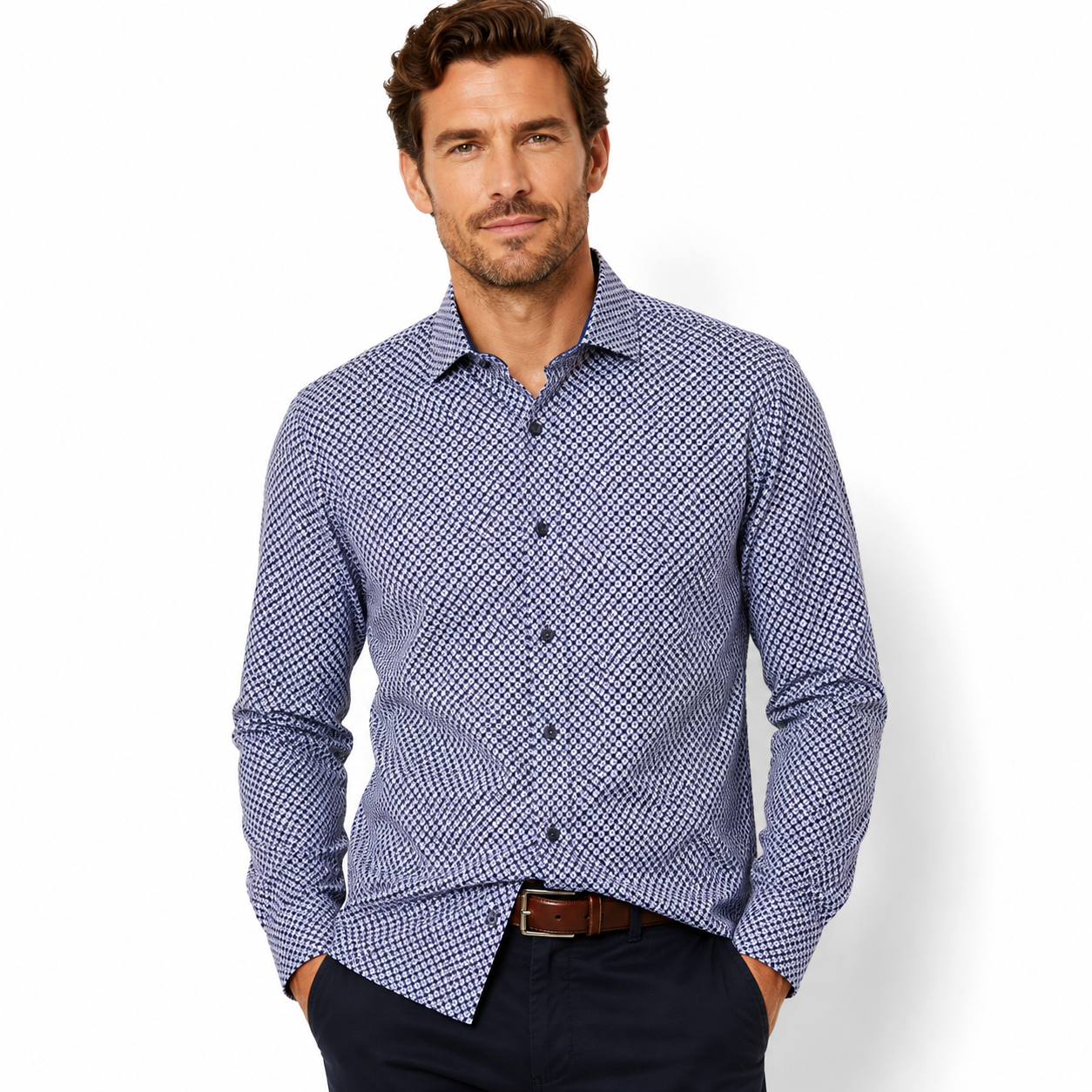 Soul of London Sport Shirt - Burgundy