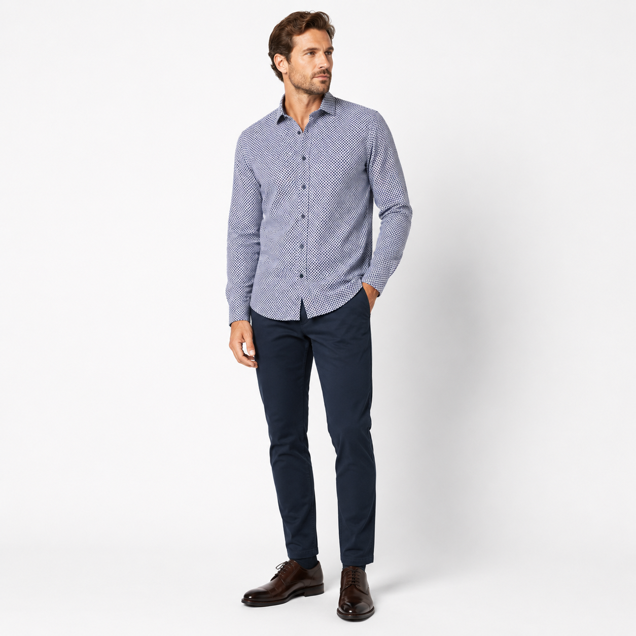 Soul of London Sport Shirt - Burgundy
