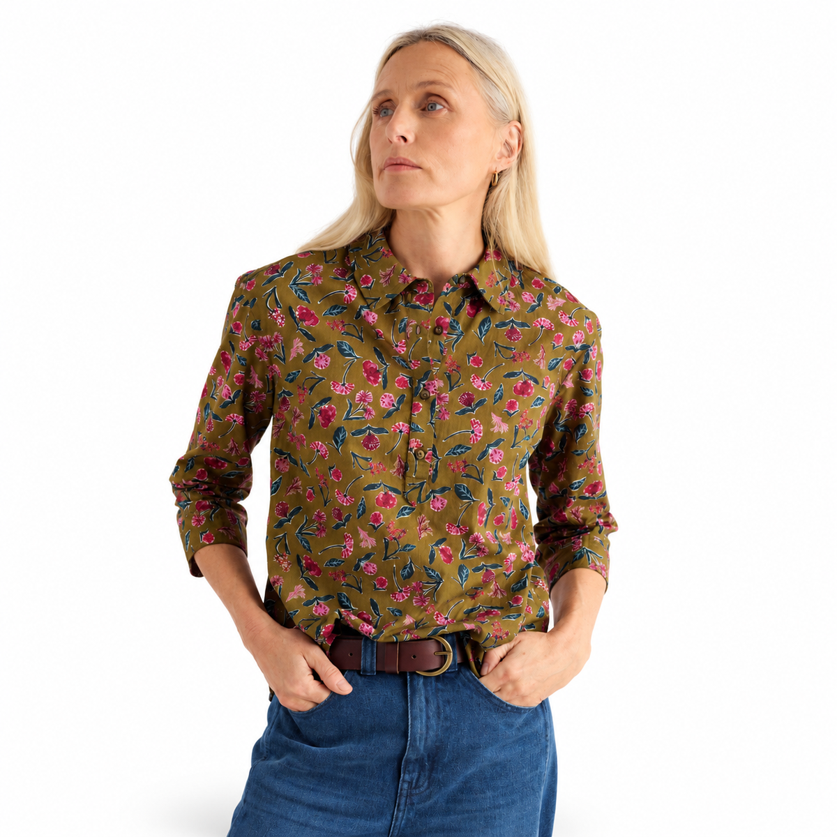 Seasalt Cornwall St Keverne Yarn-Dyed Shirt