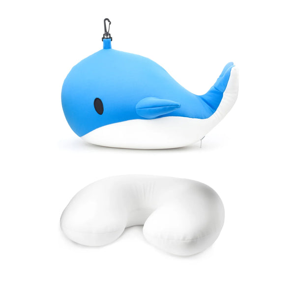 Kikkerland Whale Zip & Flip Travel Pillow, Style #TT33