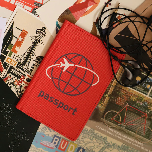 Kikkerland Red Jet Set Passport Case, Style #TT61