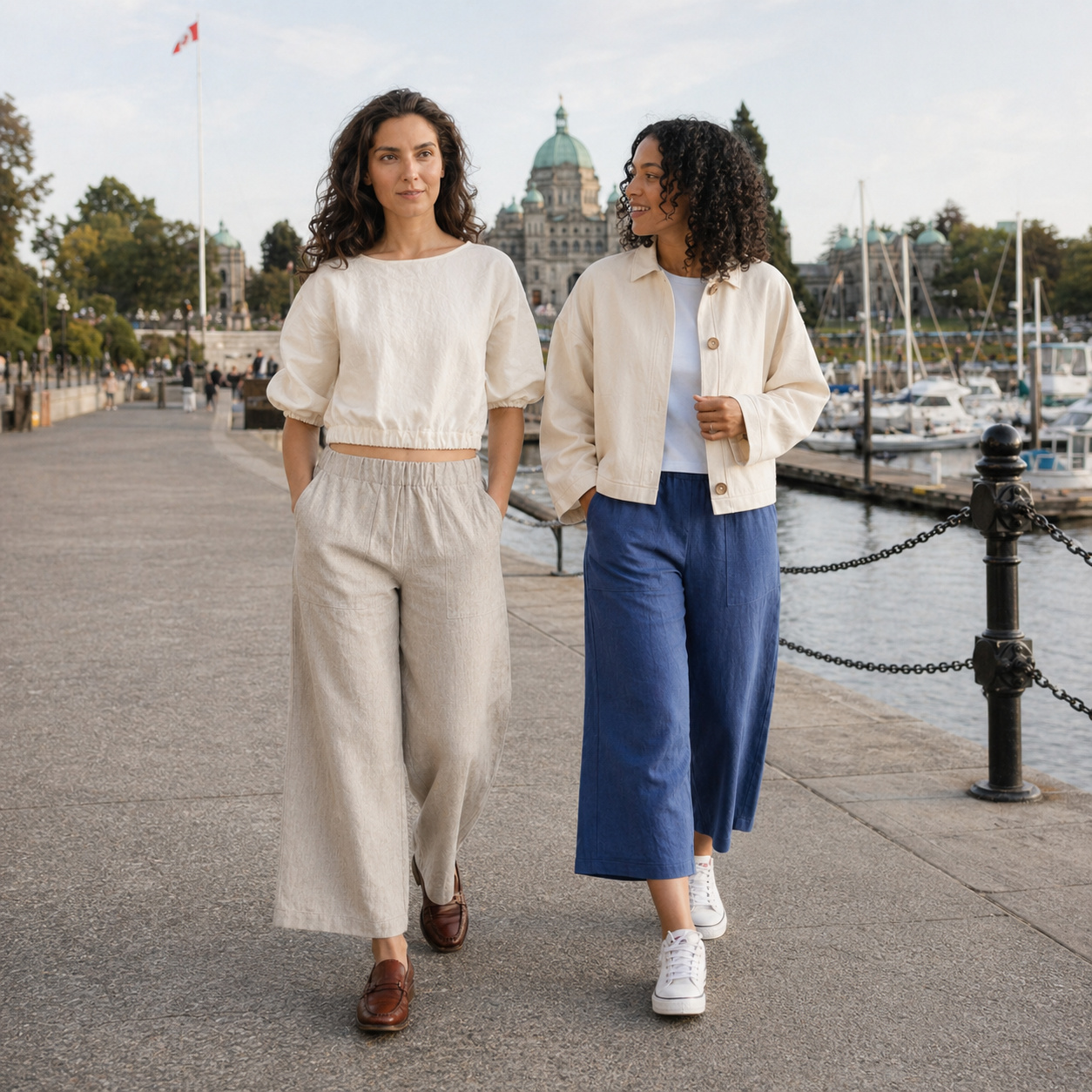 Nomi Designs Jean Linen Capri