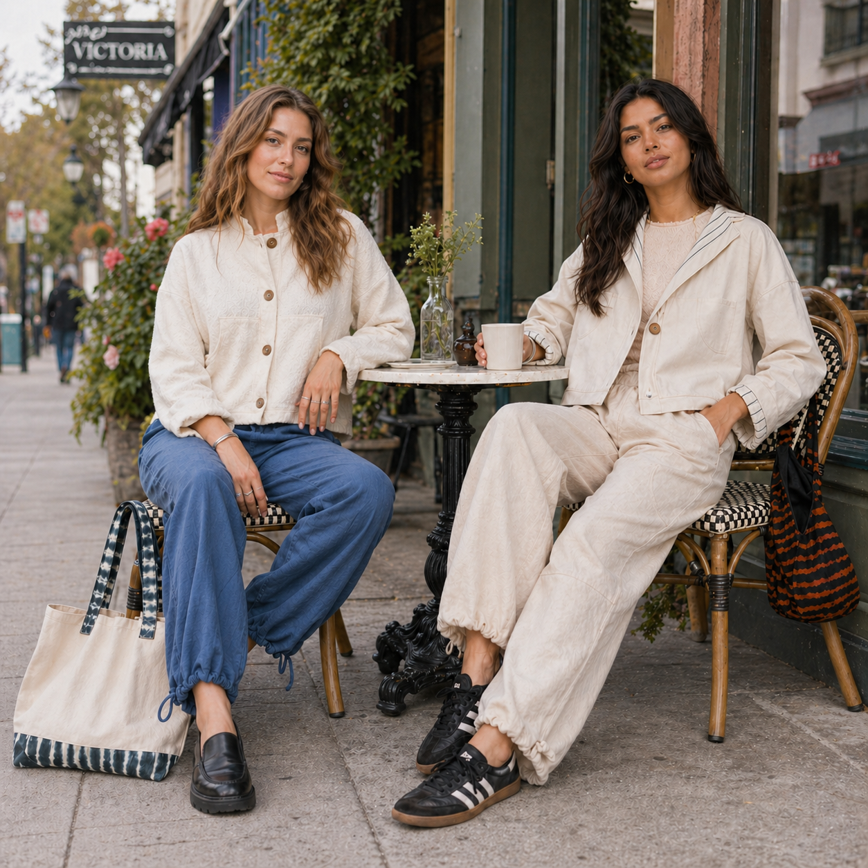Nomi Design Eva Linen Cargo Pants