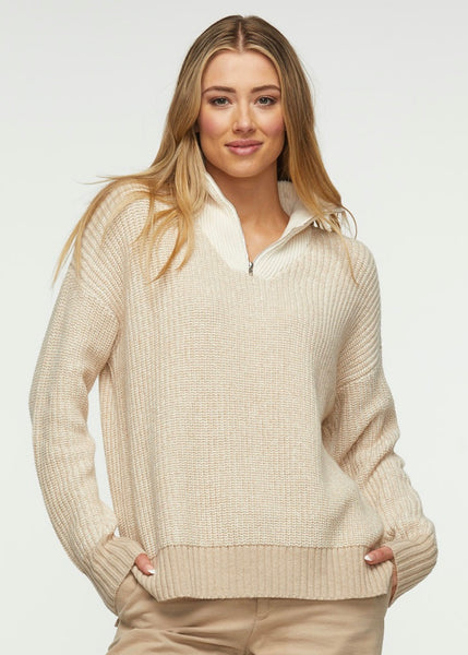 Zaket & Plover Zip Collar Sweater Style ZP5305U