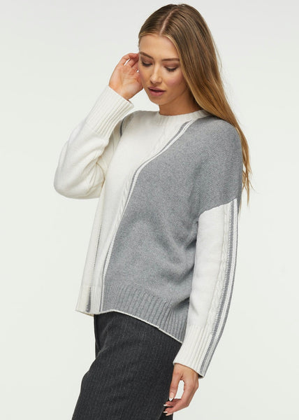 Zaket & Plover Cable Trim Sweater Style ZP5308U