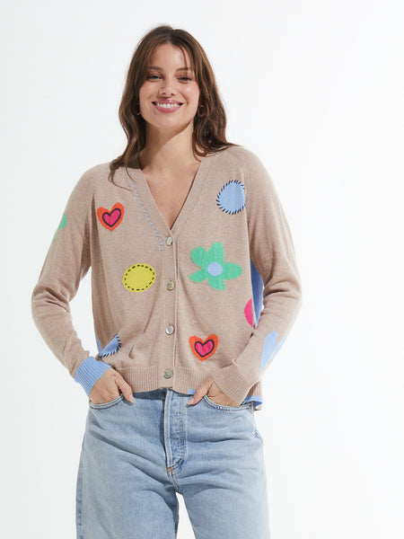 Zaket & Plover Flowers & Spots Cardi, Style #ZP7403U