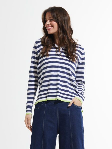 Zaket & Plover Stripe V Sweater, Style #ZP7408U