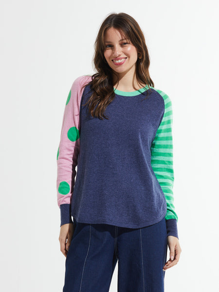 Zaket & Plover Spots and Stripes Top, Style #ZP7414U