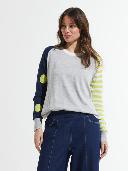 Zaket & Plover Spots and Stripes Top, Style #ZP7414U