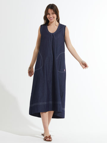 Zaket & Plover Denim Maxi Dress, Style #ZP7462U