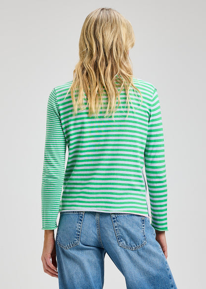 Zaket & Plover Striped V-Neck Sweater