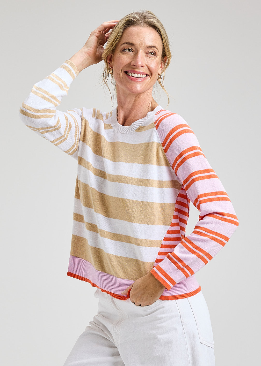 Zaket & Plover Crazy Stripe Top