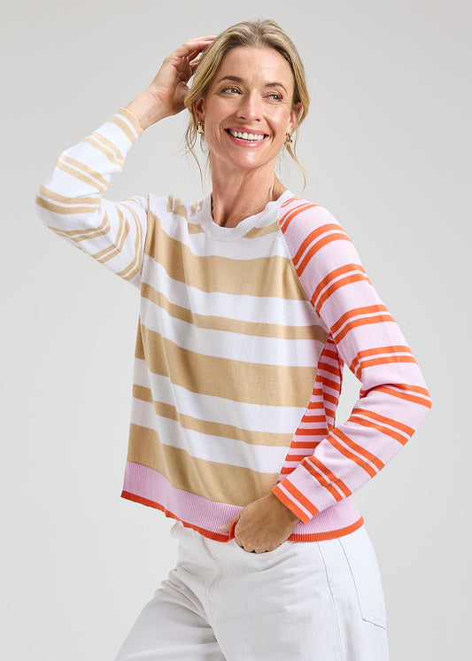 Zaket & Plover Crazy Stripe Top