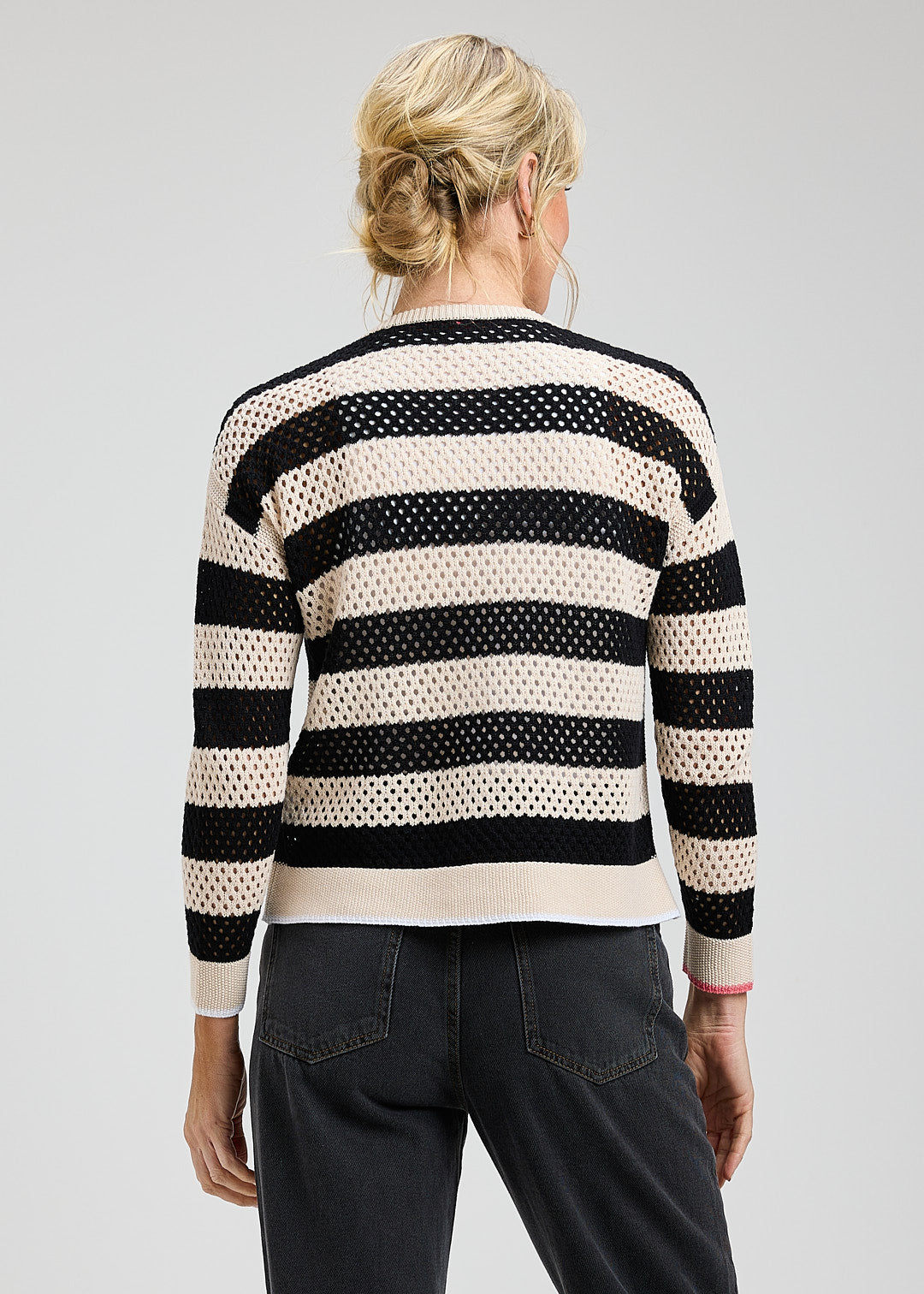Zaket & Plover Pointelle Zip Cardi