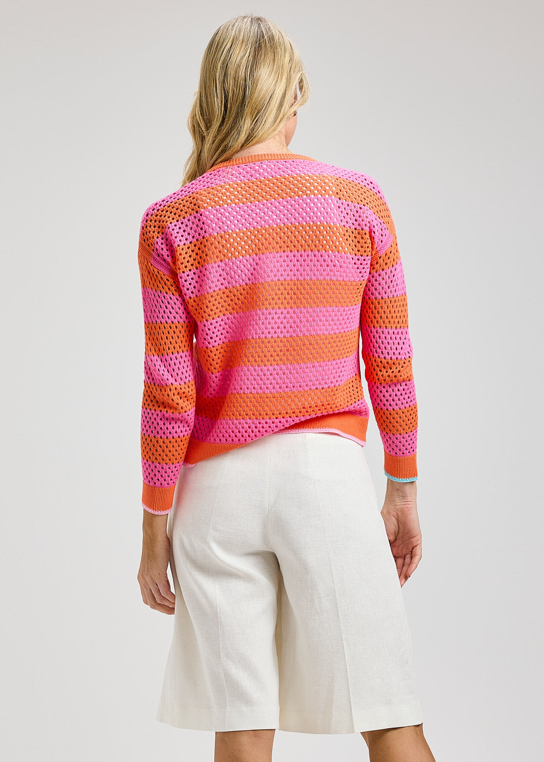 Zaket & Plover Pointelle Zip Cardi
