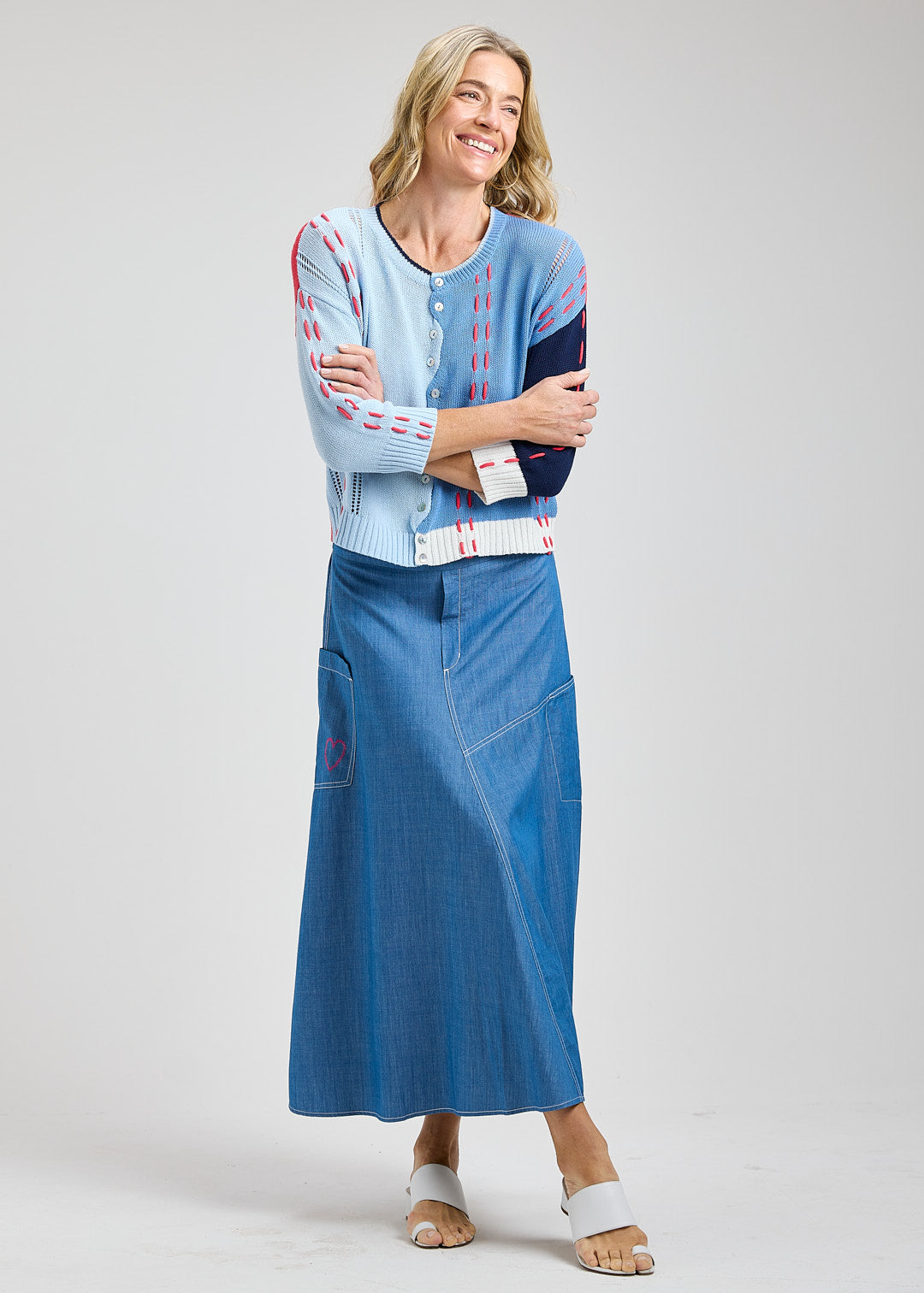 Zaket & Plover Thread Detail Cardi