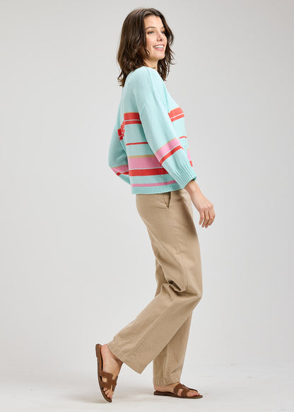 Zaket & Plover Crop Stripe Top