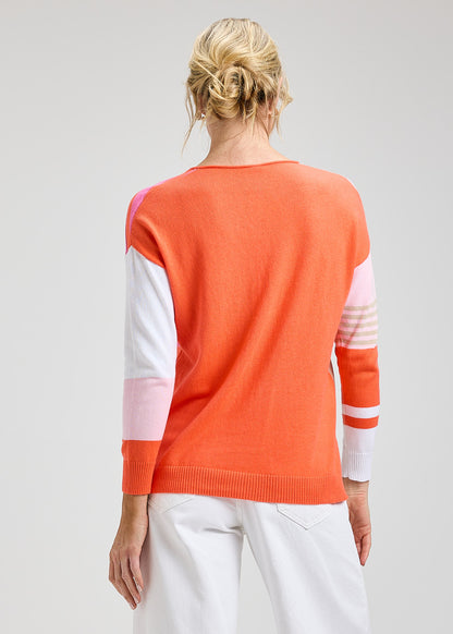 Zaket & Plover Contrast Stripe Vee