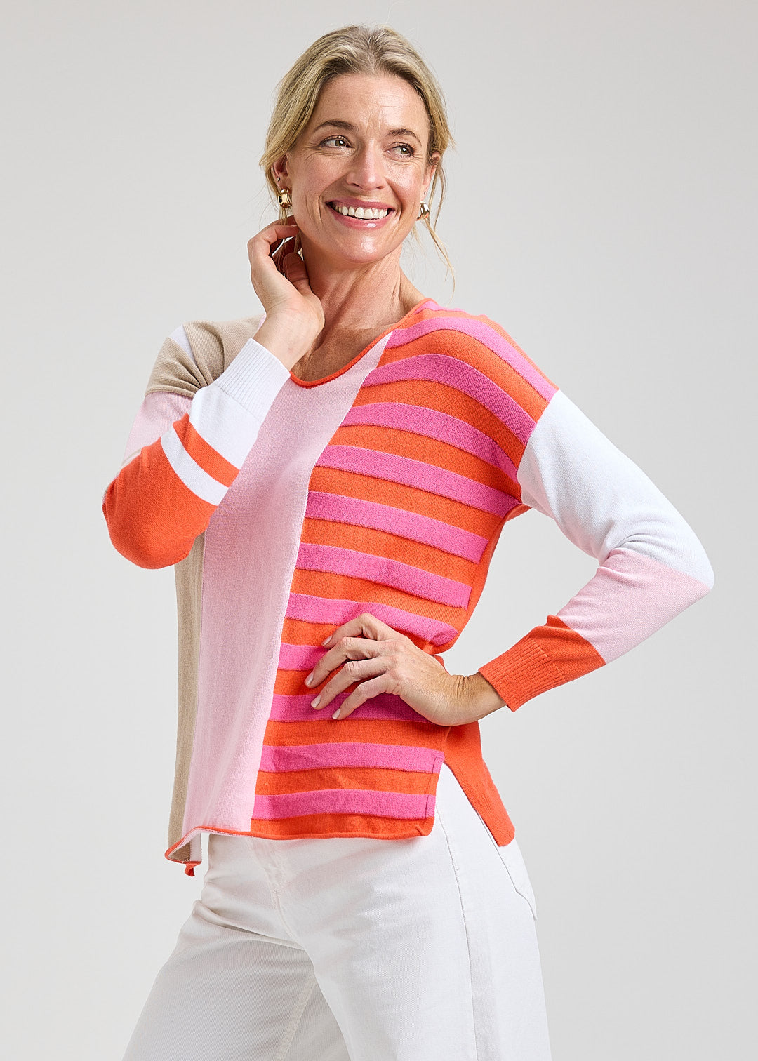 Zaket & Plover Contrast Stripe Vee