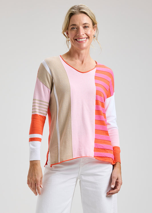 Zaket & Plover Contrast Stripe Vee