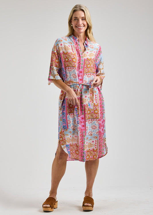Zaket & Plover Print Shirt Dress