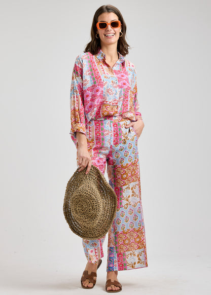 Zaket & Plover Citrus Bloom Print Pant