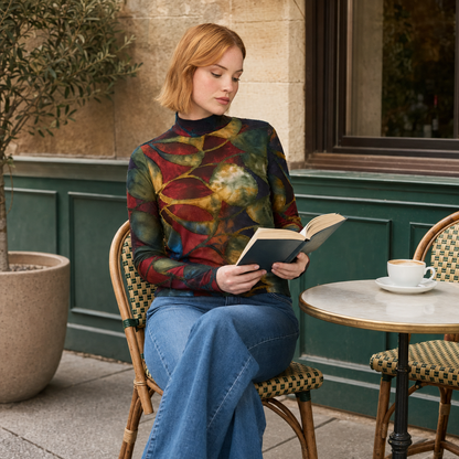 FDJ Long Sleeve Mock Neck Top