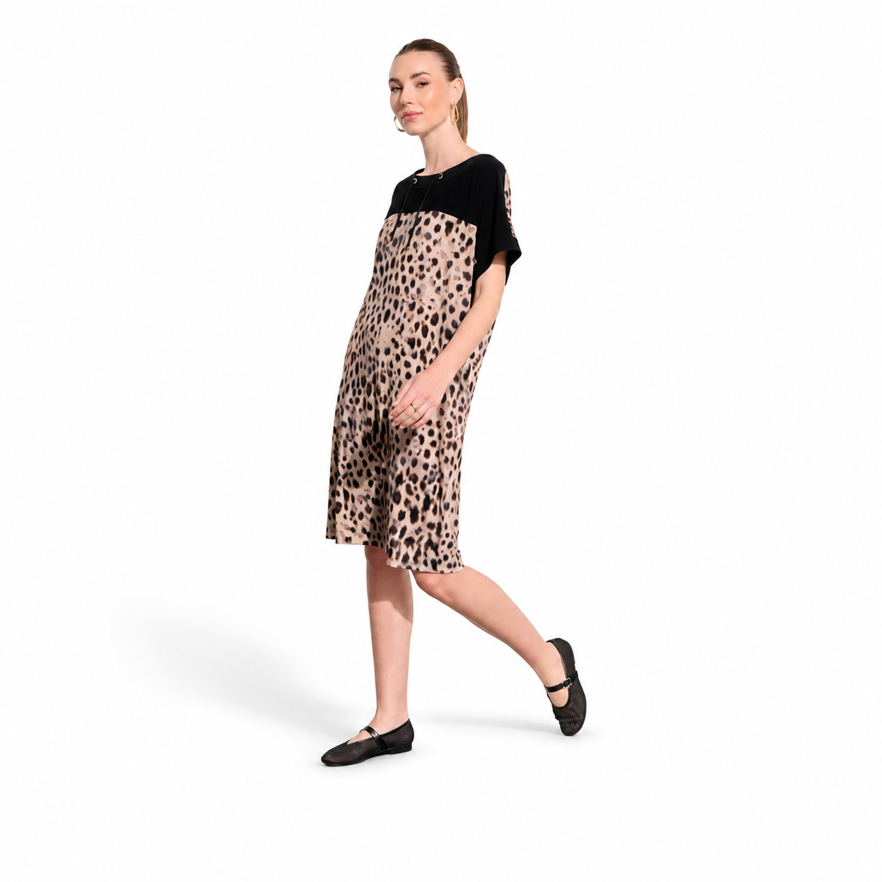 Joseph Ribkoff Silky Knit Animal Print Dress