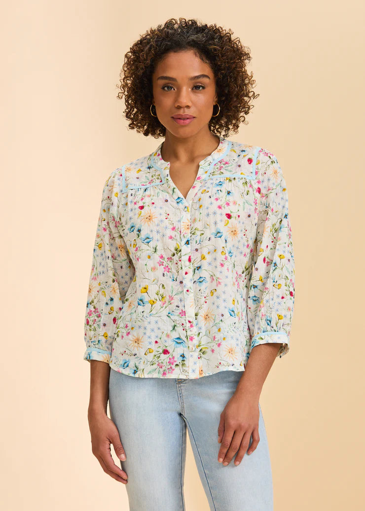 FDJ Solstice Button-Up Blouse, Style #7472818