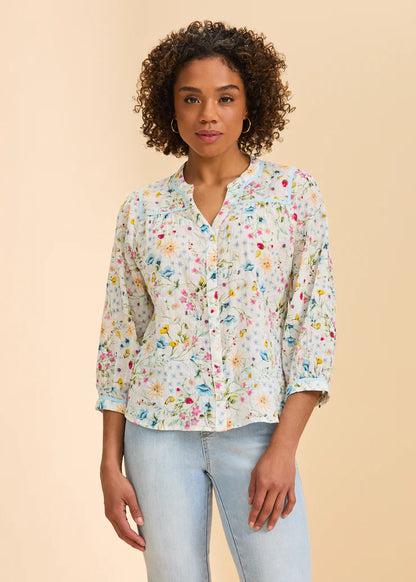 FDJ Solstice Button-Up Blouse, Style #7472818