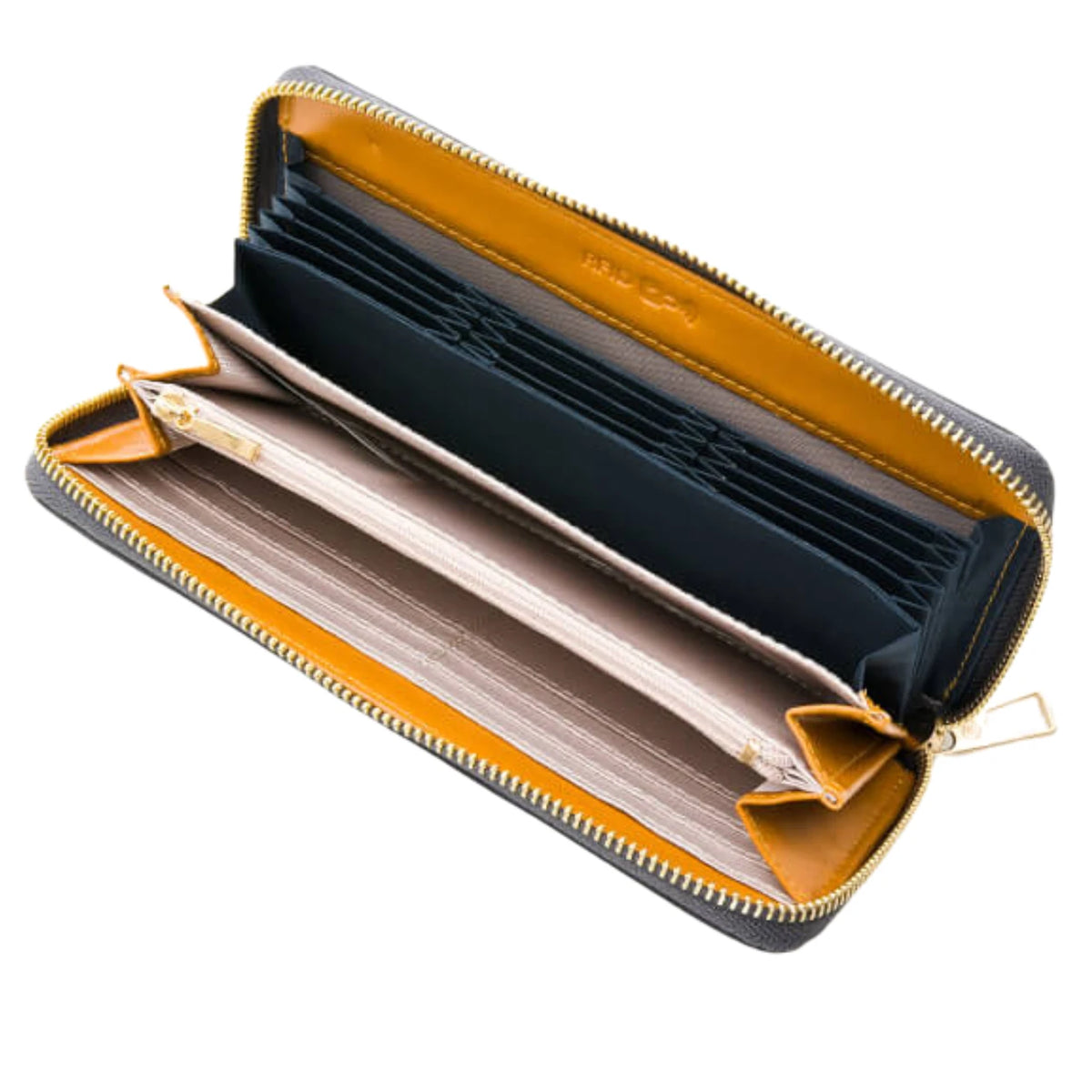 interior of the Beside U station wallet with rfid protection 
