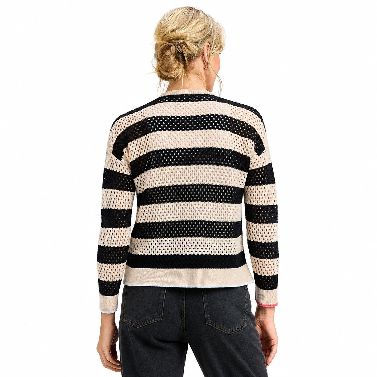Zaket & Plover Pointelle Zip Cardi