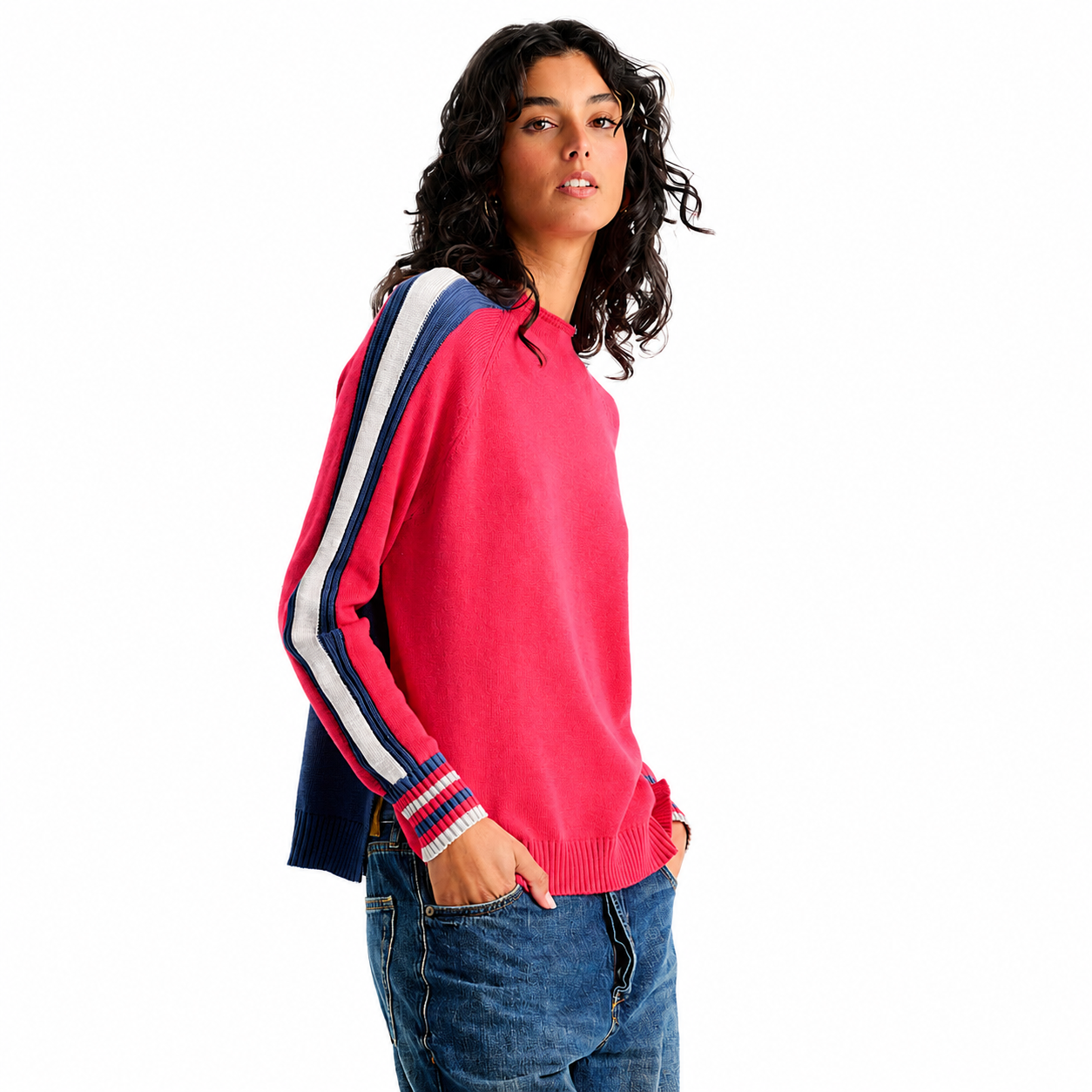 Zaket & Plover Two-Way Funnel Neck Sweater
