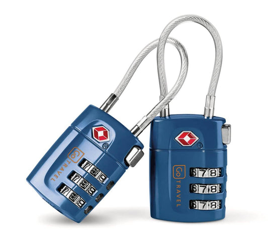 Go Travel 2pc TSA Combi Cable Padlocks