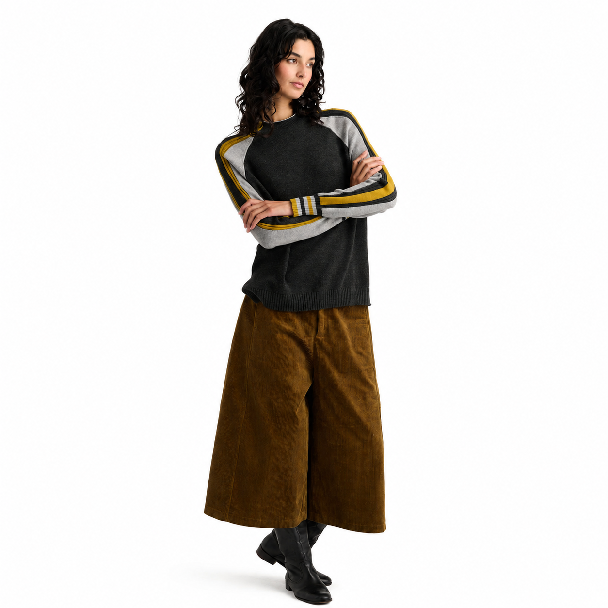 Zaket & Plover Two-Way Funnel Neck Sweater