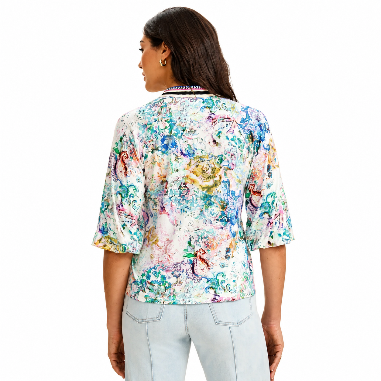 FDJ Narnia Split Neck Top