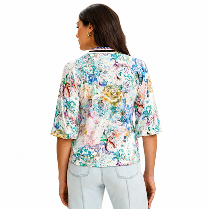 FDJ Narnia Split Neck Top