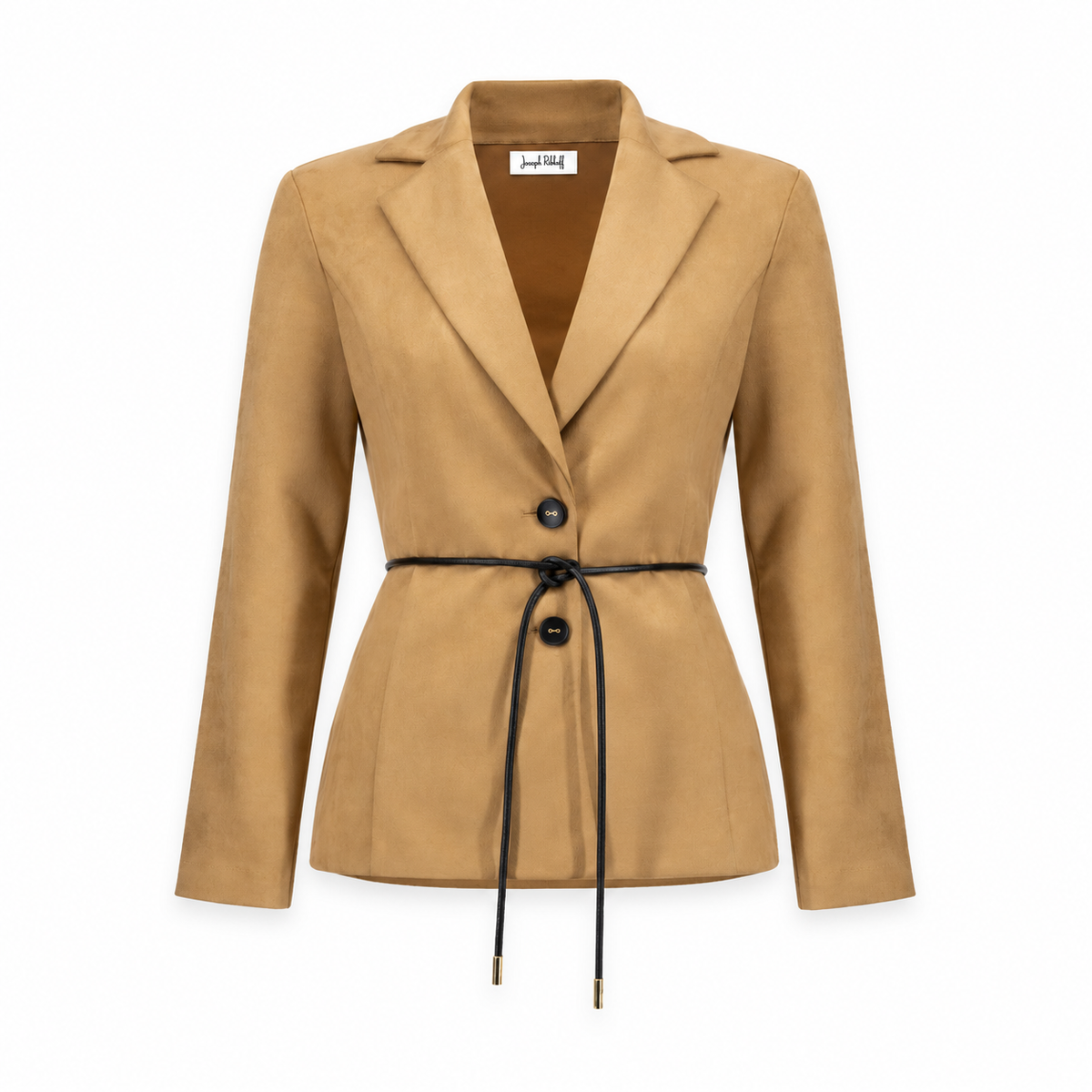 Joseph Ribkoff Scuba Suede Tie-Belt Blazer Style 263013