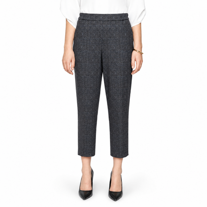 Renuar Glencheck Knit Pull-On Pants