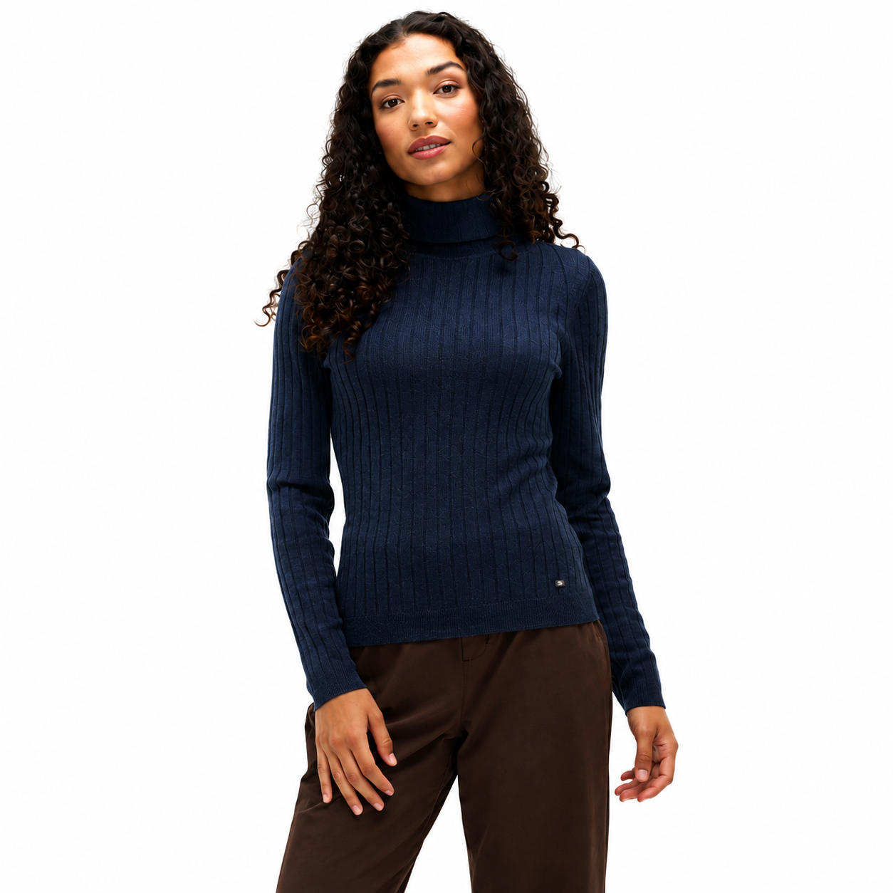 FIG ISLA Light Turtle Neck Sweater