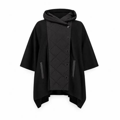 Joseph Ribkoff Sweater Knit Quilted Poncho Jacket Style 263627